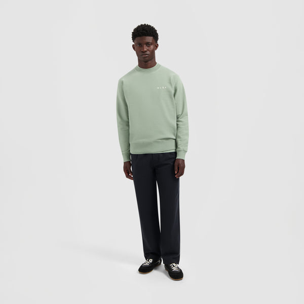 Olaf Hussein Lined Face Crewneck Green Milieu