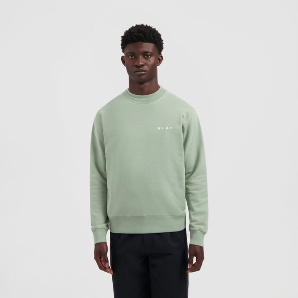 olaf hussein Lined Face Crewneck Green Milieu