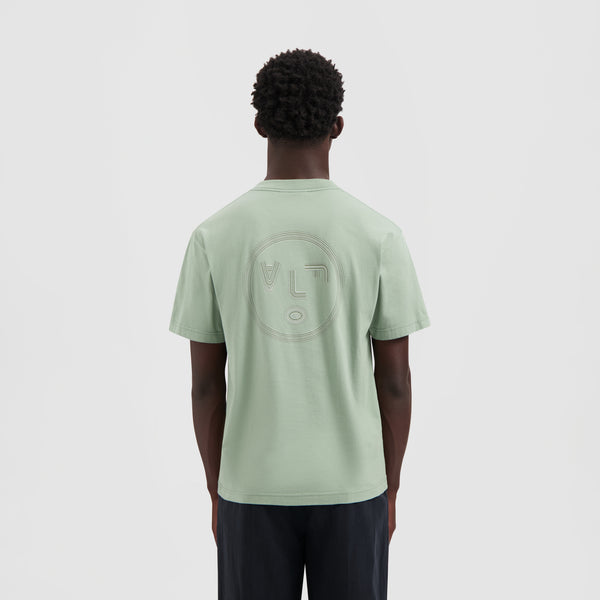 Olaf Hussein Lined Face Tee Green Milieu