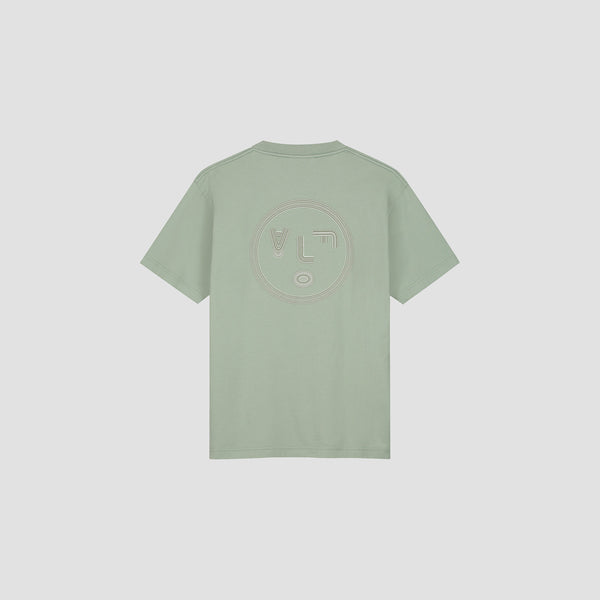 Olaf Hussein Lined Face Tee Green Milieu