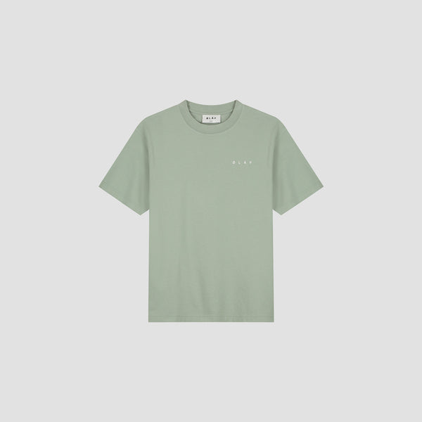 Olaf Hussein Lined Face Tee Green Milieu