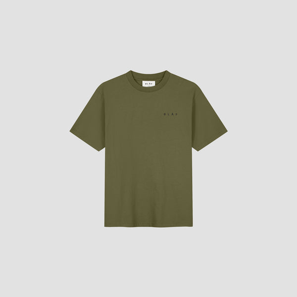 Olaf Hussein Lined Face Tee Olive Night