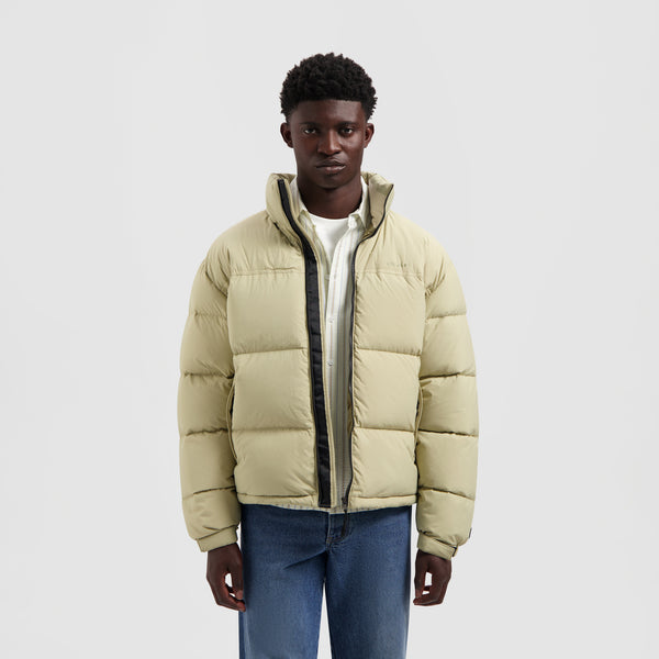 olaf hussein Matte Puffer Jacket Hemp