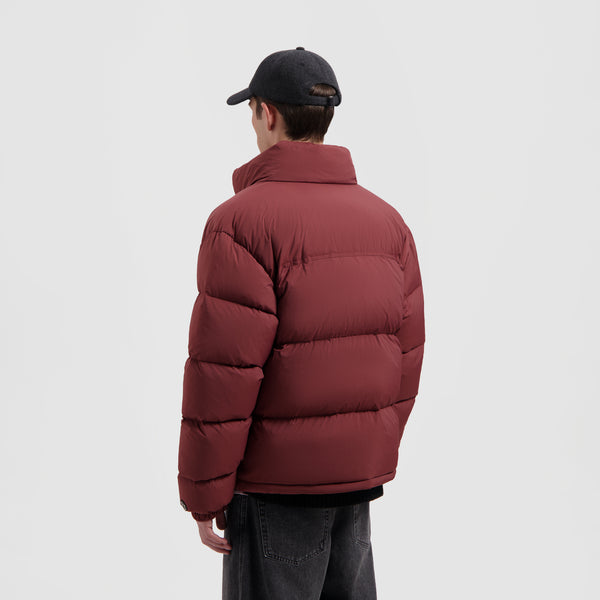 Olaf Hussein Matte Puffer Jacket Rum Raisin