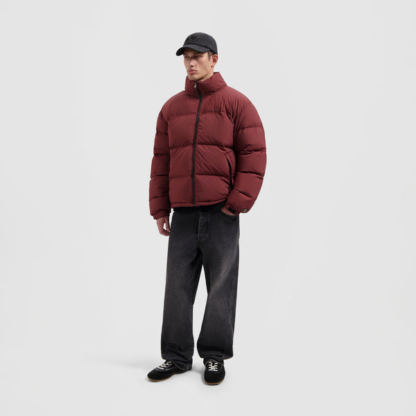 Olaf Hussein Matte Puffer Jacket Rum Raisin