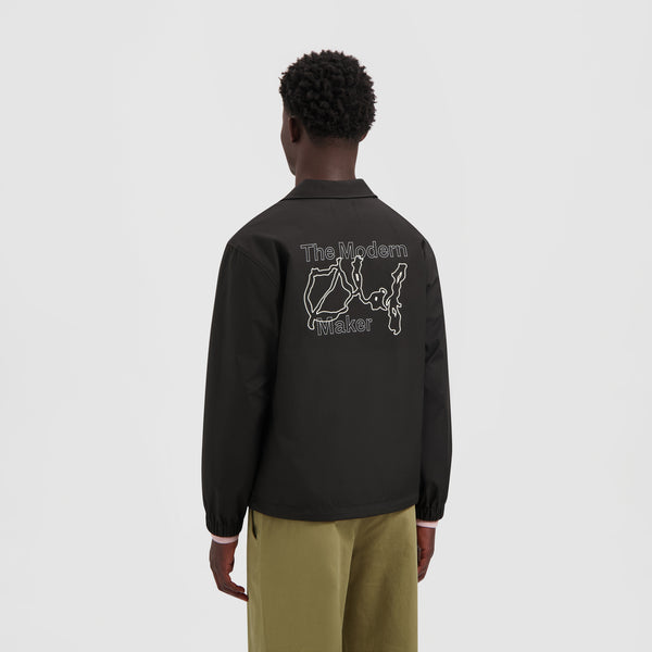 olaf hussein Modern Maker Coach Jacket Black