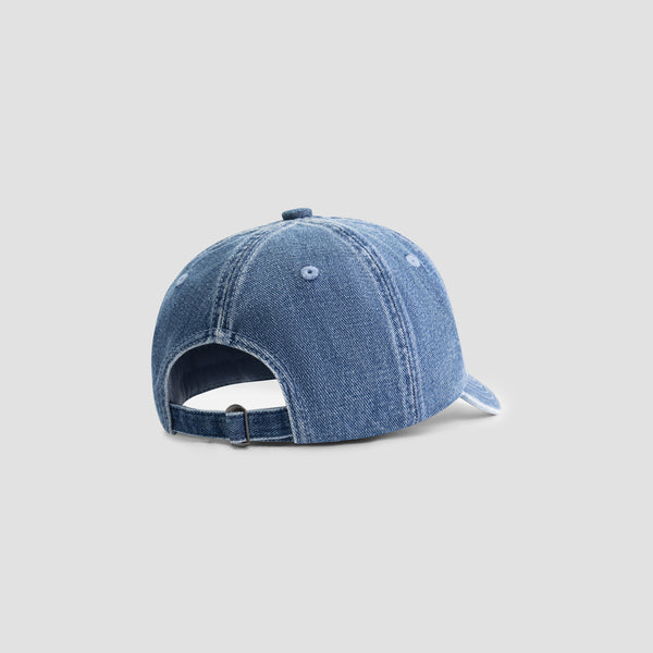 Olaf Hussein Monogram Denim Cap Washed Indigo