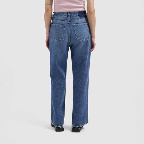 Olaf Hussein Monogram Denim Pant Washed Indigo
