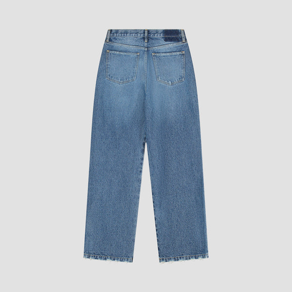 Olaf Hussein Monogram Denim Pant Washed Indigo
