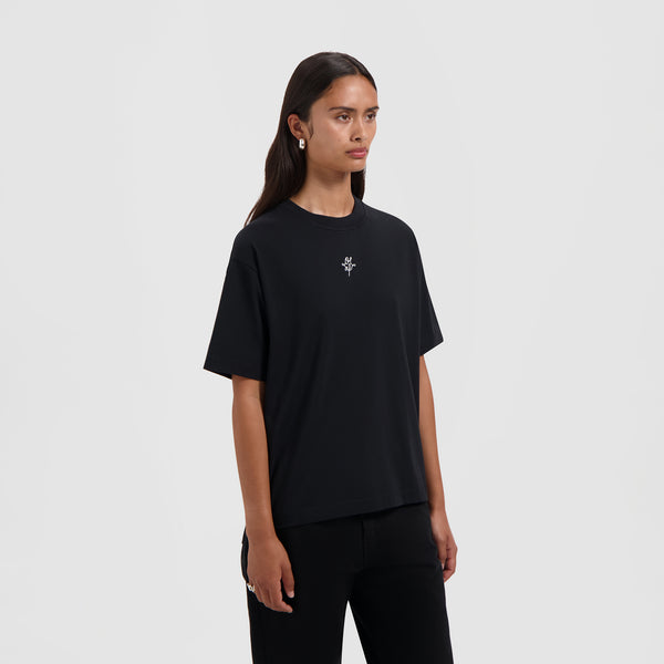 olaf hussein Monogram Regular Tee Black