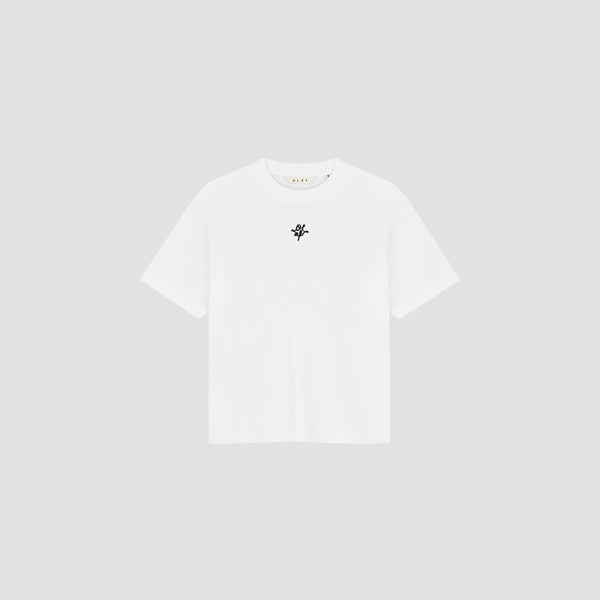 Olaf Hussein Monogram Regular Tee Optical White