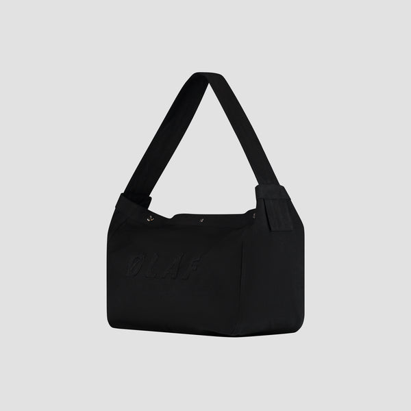 olaf hussein Newspaper Bag Black