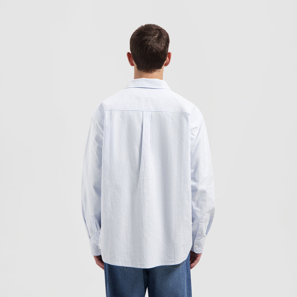 Olaf Hussein Oversized Oxford Shirt Light Blue