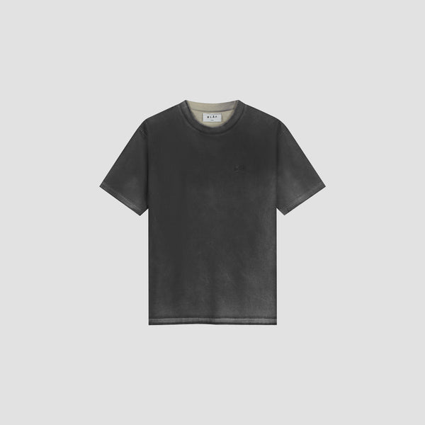 Olaf Hussein Pigment Spray Tee Charcoal