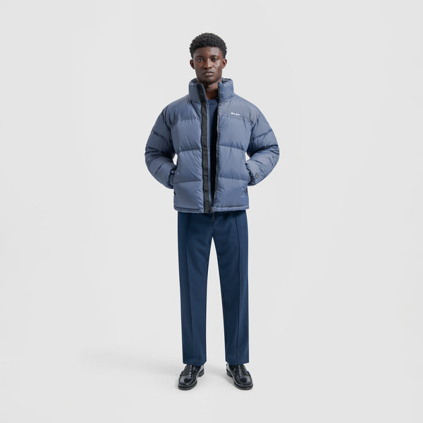 Olaf Hussein Puffer Jacket Blue Slate