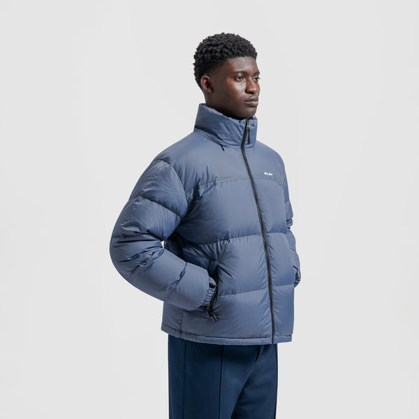 Olaf Hussein Puffer Jacket Blue Slate