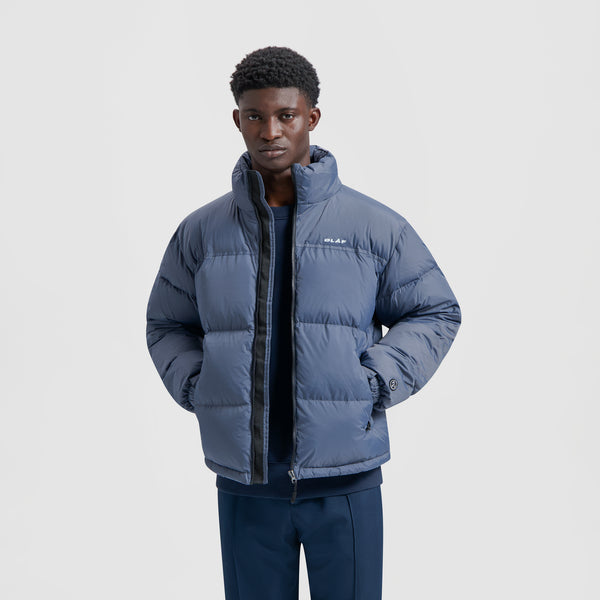 olaf hussein Puffer Jacket Blue Slate