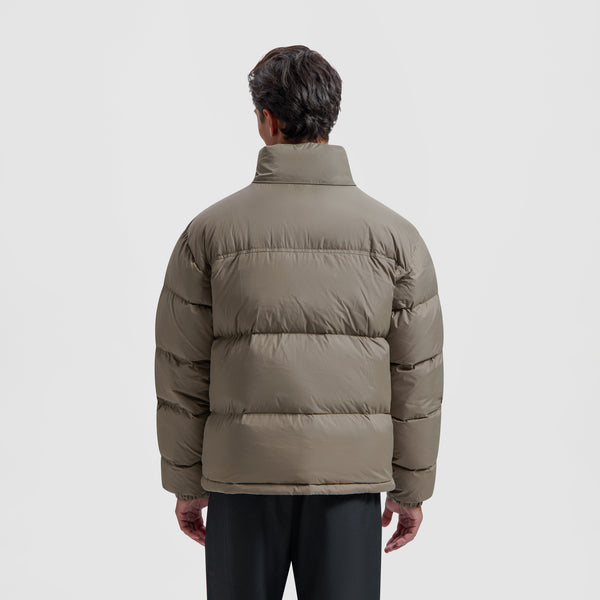 Olaf Hussein Puffer Jacket Taupe