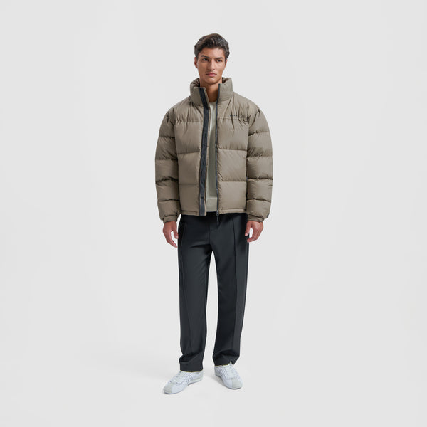 Olaf Hussein Puffer Jacket Taupe