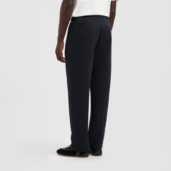 Olaf Hussein Regular Pleated Chino’s Navy