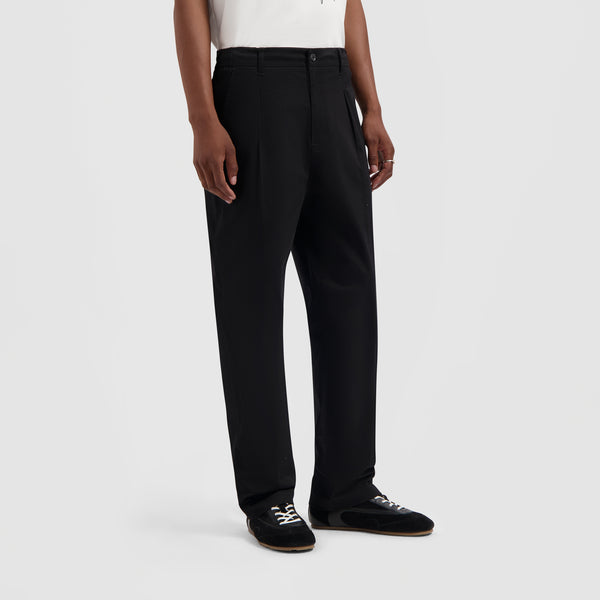 olaf hussein Regular Pleated Pant Black