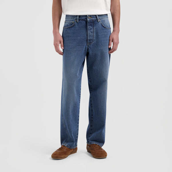 olaf hussein Relaxed Denim Pant Washed Indigo