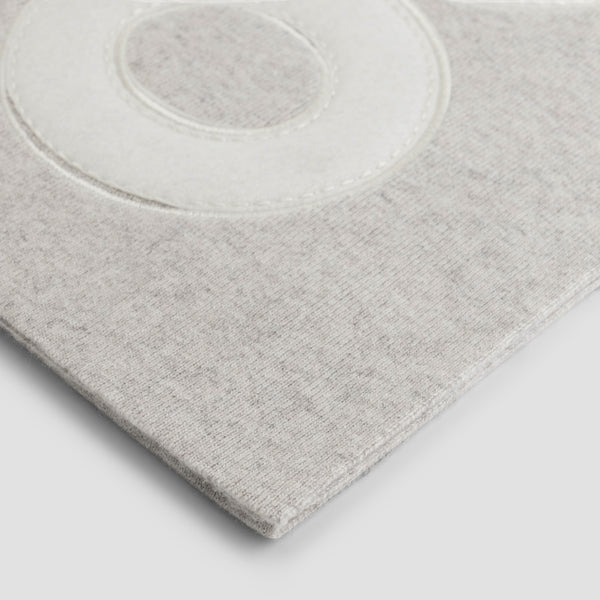 Olaf Hussein Retro Applique Scarf Cement