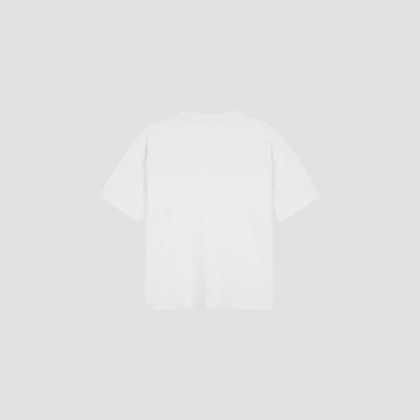 Olaf Hussein Retro Logo Boxy Tee Optical White