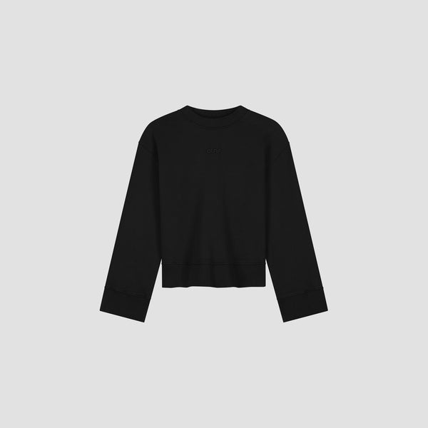 Olaf Hussein Retro Logo Crewneck Black