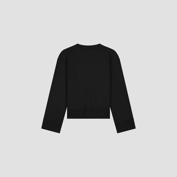 Olaf Hussein Retro Logo Crewneck Black