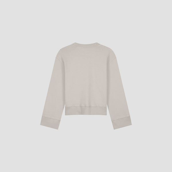 Olaf Hussein Retro Logo Crewneck Cement