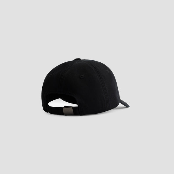 Olaf Hussein Script Logo Washed Cap Black
