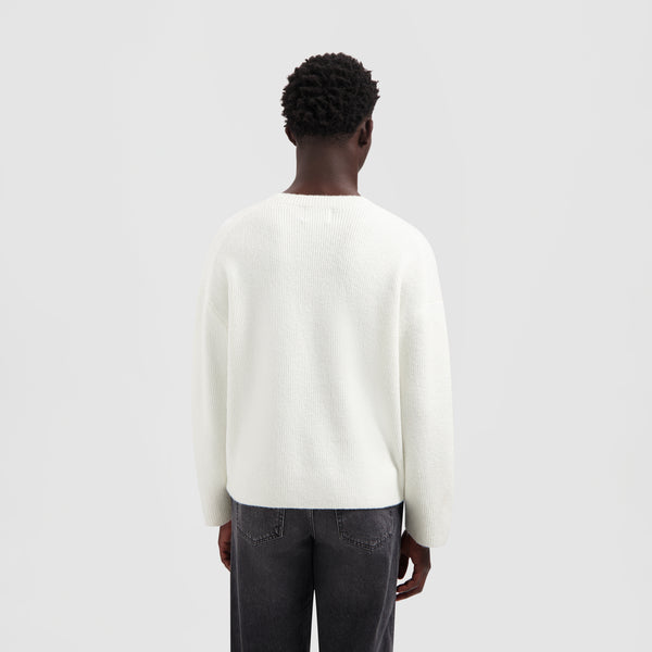 Olaf Hussein Signature Knitted Crewneck White