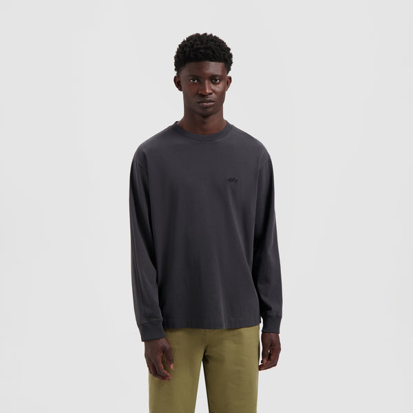 olaf hussein Signature LS Tee Charcoal