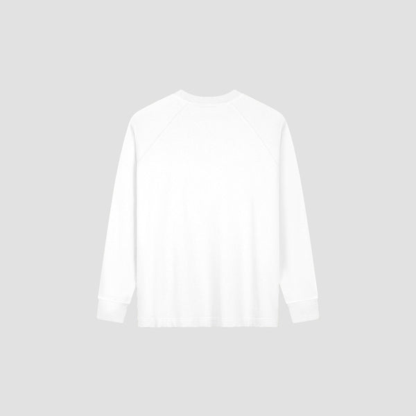 Olaf Hussein Signature LS Tee Optical White