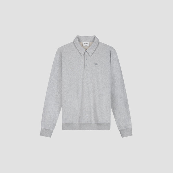 Olaf Hussein Signature Oversized Polo Heather Grey