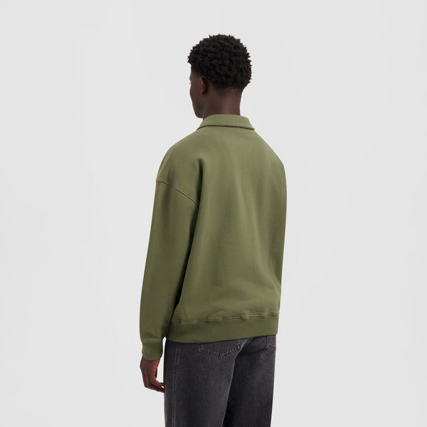 Olaf Hussein Signature Oversized Polo Olive Night