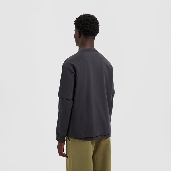 Olaf Hussein Signature Tee Charcoal