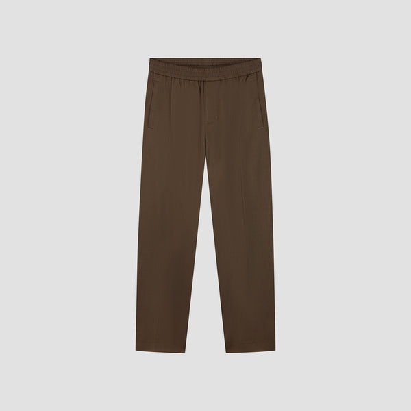 Olaf Hussein Slim Elasticated Pants Hot Fudge