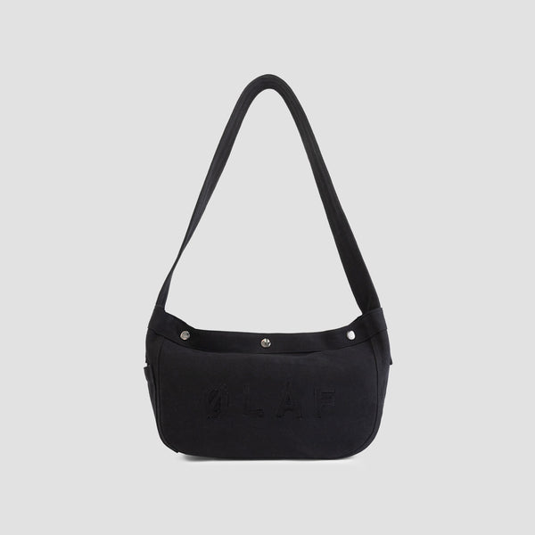 Olaf Hussein Small Newspaper Bag Black