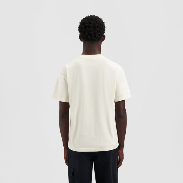 Olaf Hussein Stitched Varsity Tee Off White