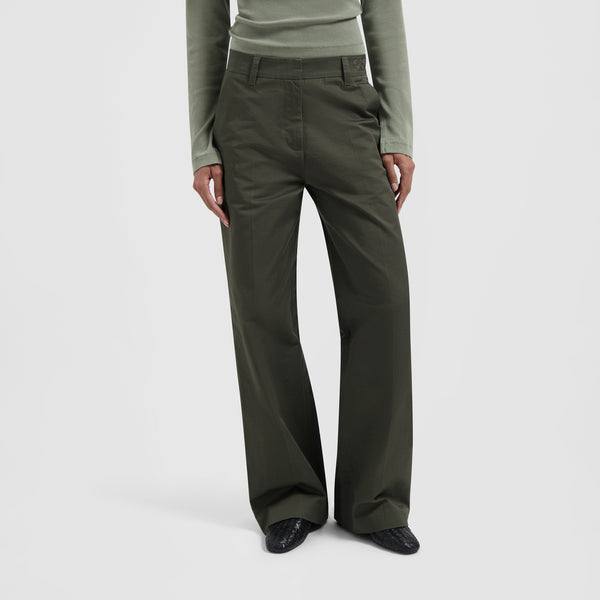 olaf hussein Straight Tailored Pant Smokey Olive