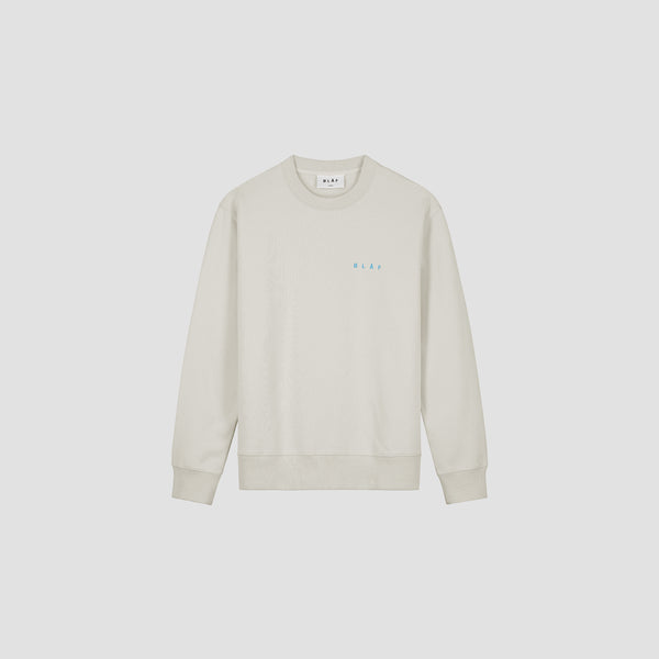 Olaf Hussein Sunscreen Face Crewneck Cement