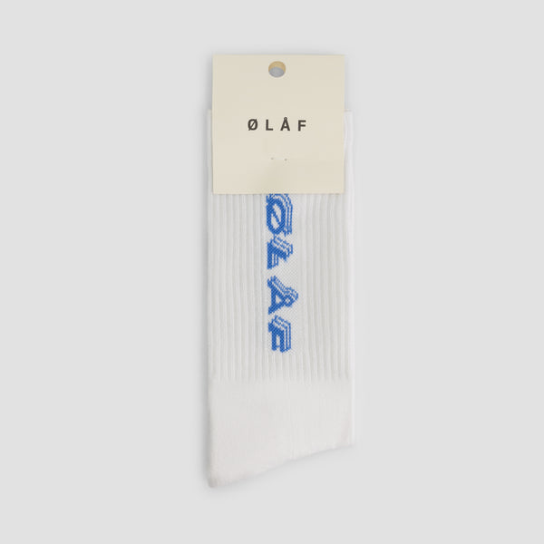 Olaf Hussein Triple Italic Socks Optical White