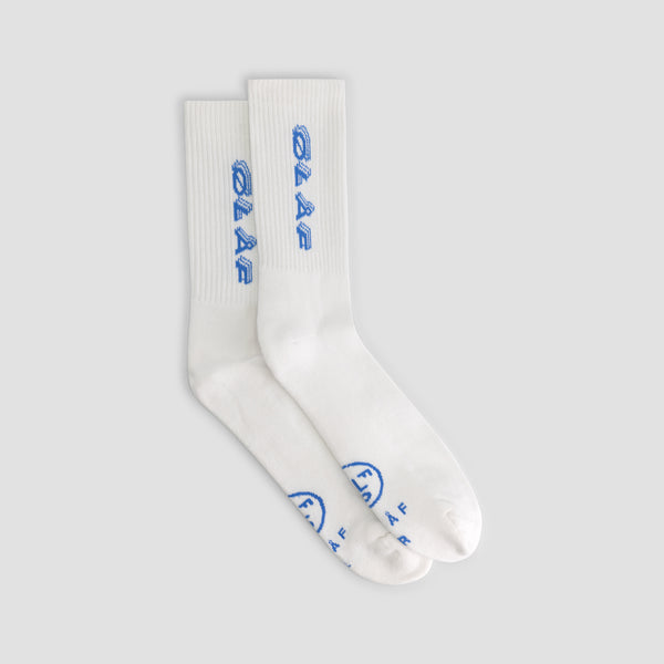 olaf hussein Triple Italic Socks Optical White