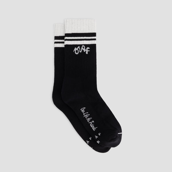 olaf hussein Varsity Socks Black