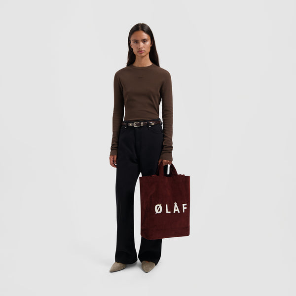 Olaf Hussein Waffle Top Long Sleeve Hot Fudge