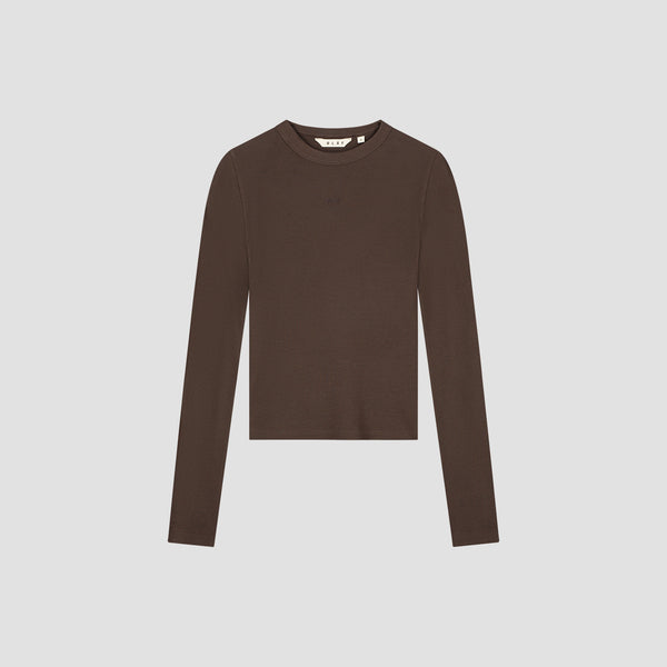 Olaf Hussein Waffle Top Long Sleeve Hot Fudge