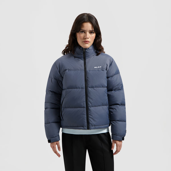 olaf hussein WMN Puffer Jacket Blue Slate
