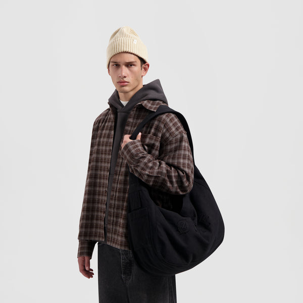 Olaf Hussein Wool Beanie Cement